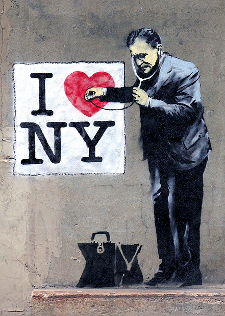 Banksy i love new york