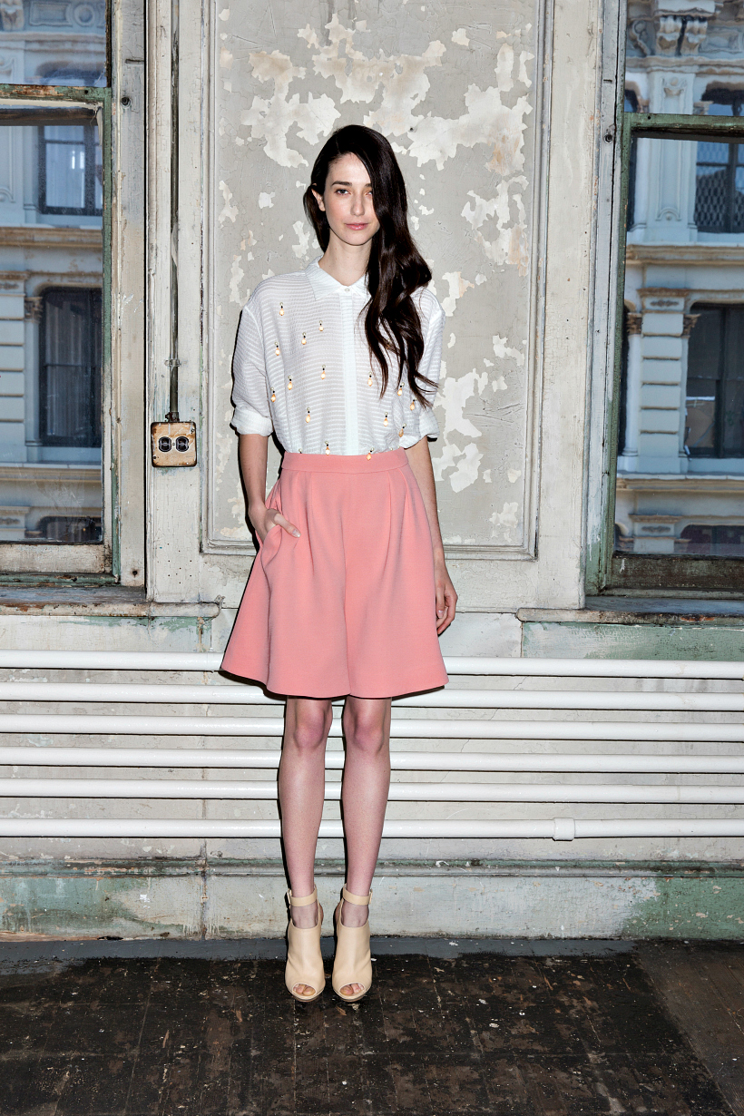 Noon by noor blouse peach skirt spring 2014