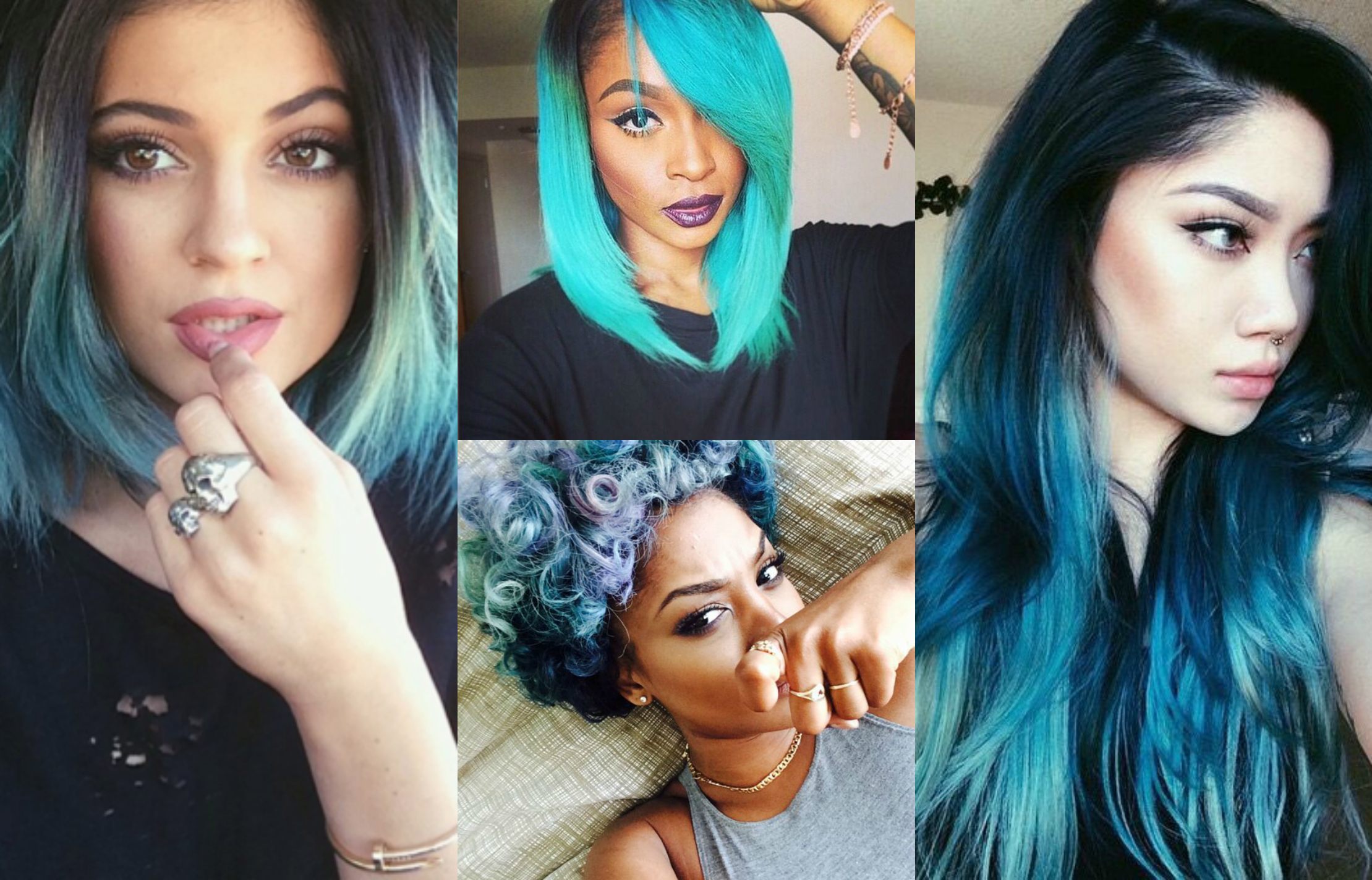 How to rock blue hair on medium skin - wide 10