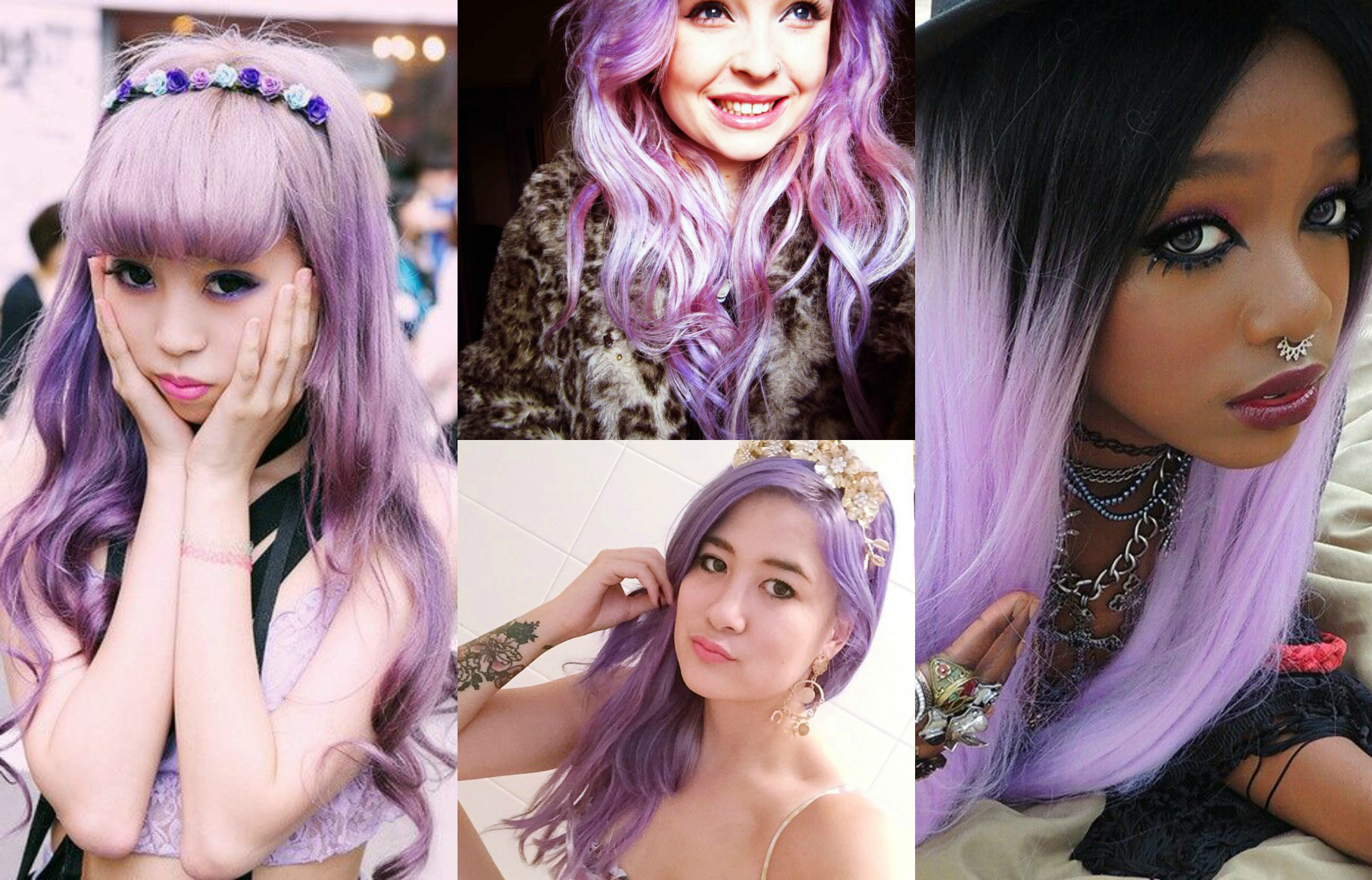 pastel purple hair