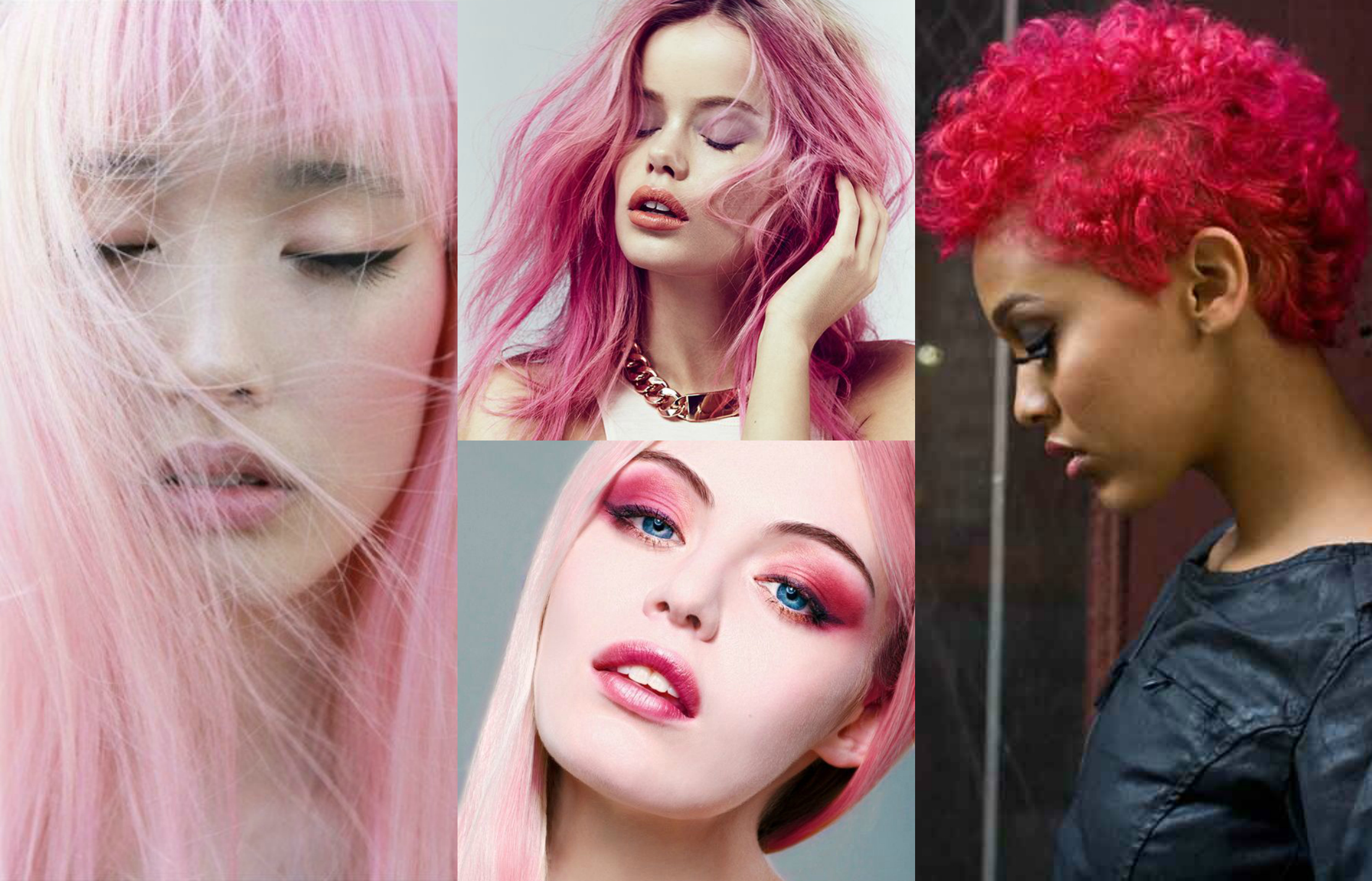 pink pastel hair