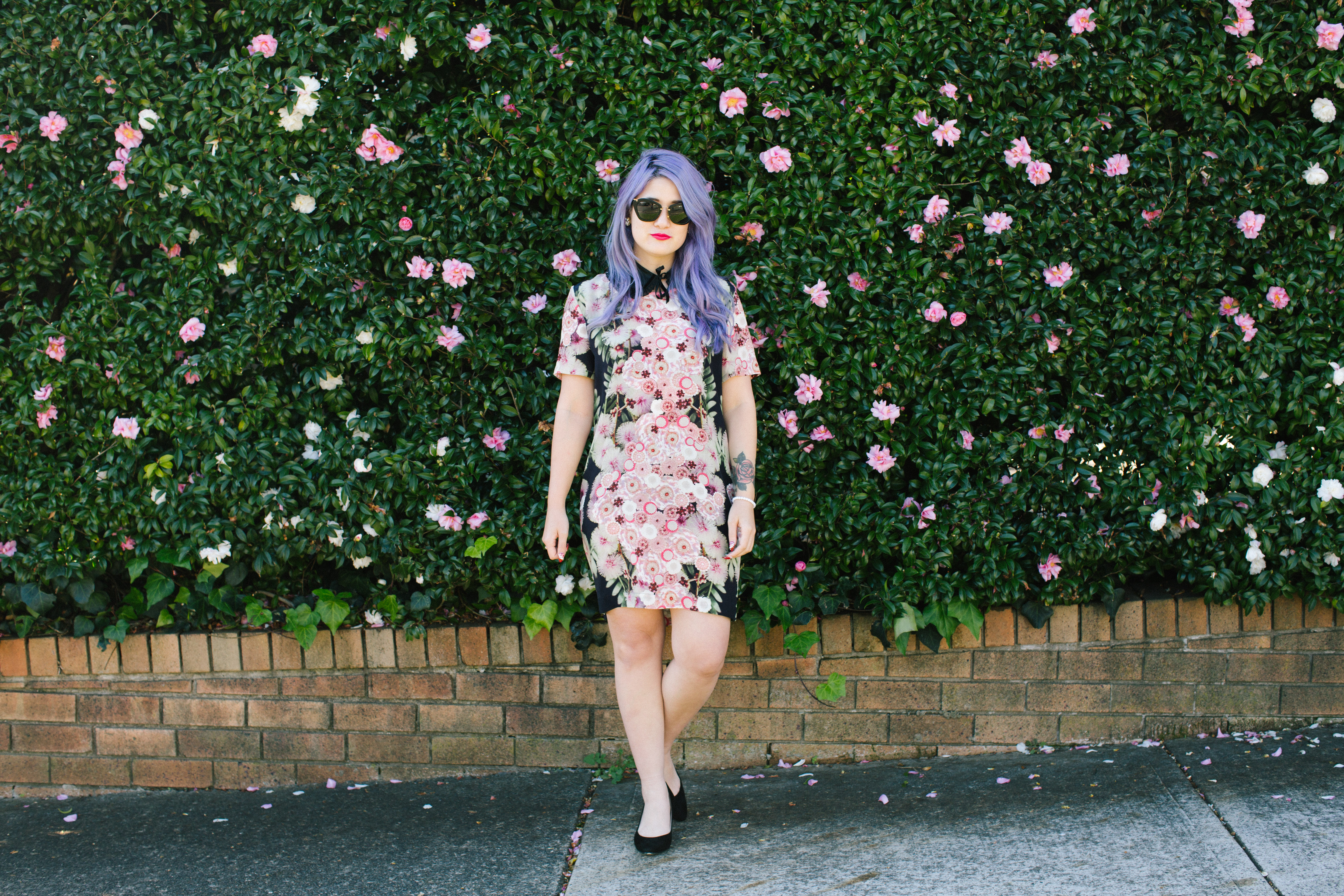 emi unicorn floral pastel hair purple lilac blog ootd fashion outfit