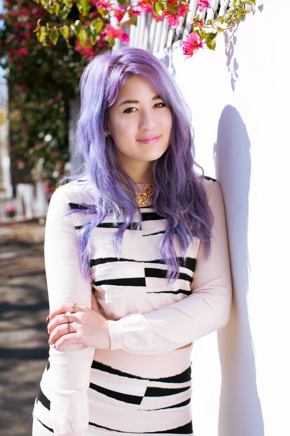 emiunicorn purple hair pastel outfit river island