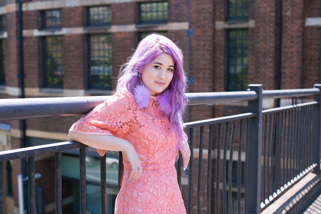 Emi Unicorn purple hair lace