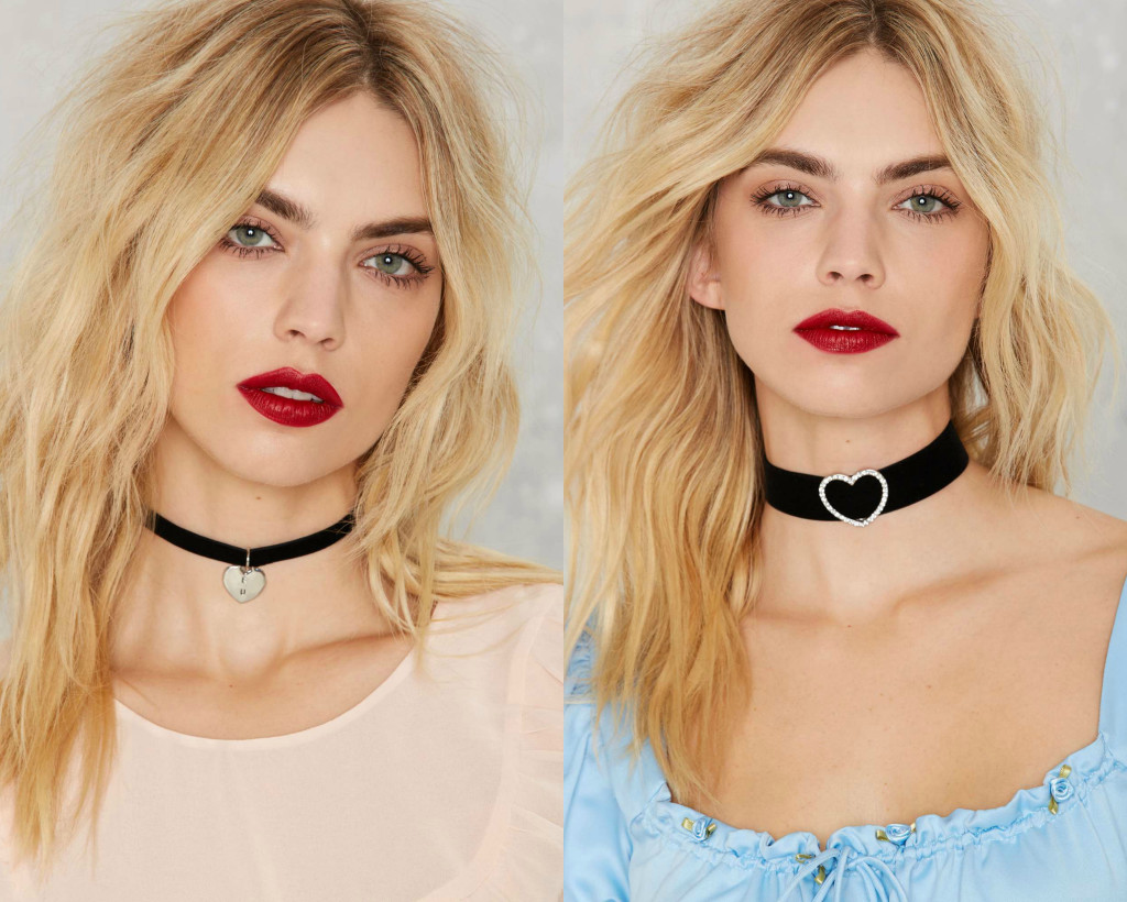 Love, Courtney by Nasty Gal heart chokers