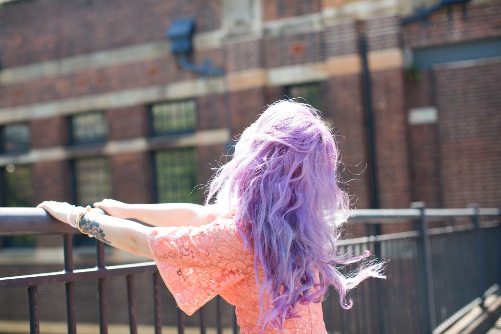emi unicorn purple hair