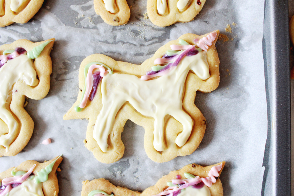 Unicorn biscuit cookie