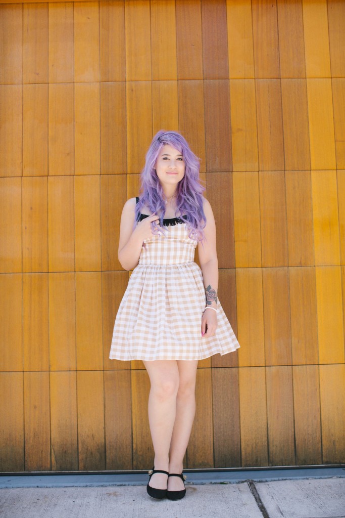 Emi Unicorn Wheels & Dollbaby Brigitte Gingham dress