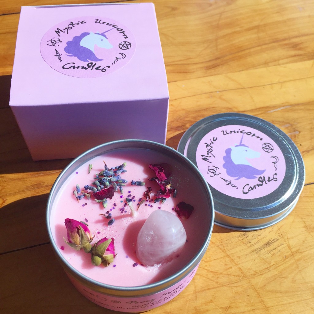 Mystic Unicorn Candles - Peony Magic UNICORNMANOR.COM